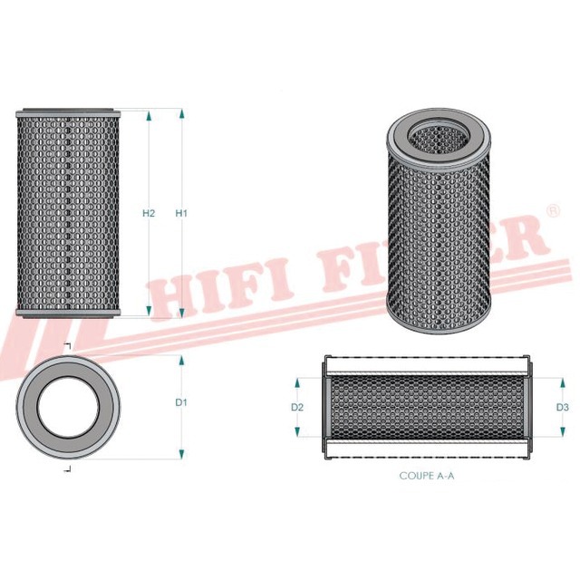Filtre Hydraulique SH 56129 Hifi Filter référence fournisseur HIFSH56129